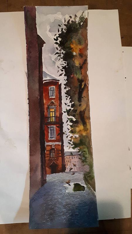 бумага, акварель, 22г